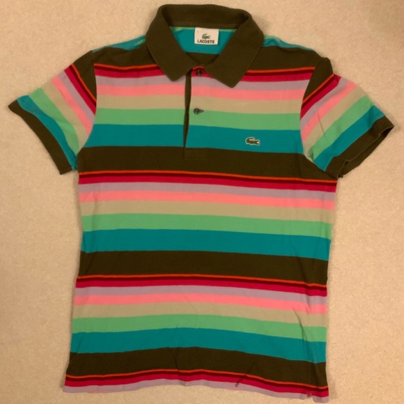 Lacoste Rainbow polo - size 3 - Picture 1 of 1